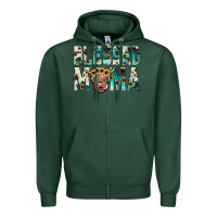 Sports Green blessed mama Zipper Hoodie - JahusDesignShop