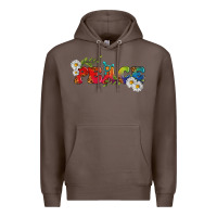 Coffee Lgbtq Peace With Daisy Premium Hoodie - BundleAndBundleShop