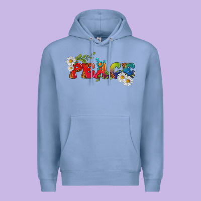 Lgbtq Peace With Daisy Premium Hoodie Designed By Bundleandbundleshop
