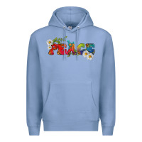 Colony Blue Lgbtq Peace With Daisy Premium Hoodie - BundleAndBundleShop