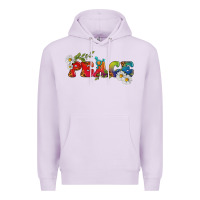 Lilac Lgbtq Peace With Daisy Premium Hoodie - BundleAndBundleShop