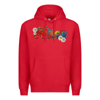 Red Lgbtq Peace With Daisy Premium Hoodie - BundleAndBundleShop