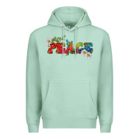 Seafoam Lgbtq Peace With Daisy Premium Hoodie - BundleAndBundleShop