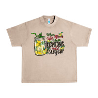 French Oak when life gives you lemons add sugar Urban Heavy Tee - SublimationCraftShop
