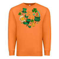 Carrot st. patrick heart doodle Premium Sweatshirt - MaliasSmallBusiness