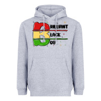Heather Grey black boy Heavyweight Hoodie - MaliasSmallBusiness