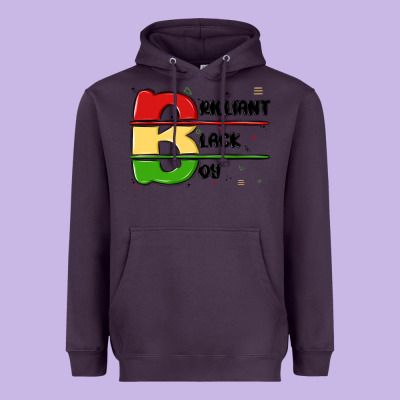 Black Boy Heavyweight Hoodie Designed By Maliassmallbusiness