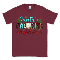 Burgundy santa s favorite volleyball player Classic Tee - JahusDesignShop