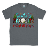 Charcoal Heather santa s favorite volleyball player Classic Tee - JahusDesignShop