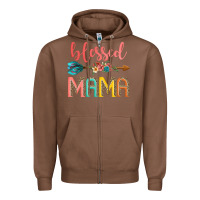 Chestnut blessed mama Zipper Hoodie - JahusDesignShop
