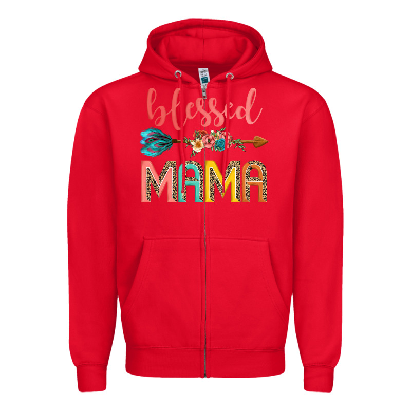 Blessed Mama Zipper Hoodie by JahusDesignShop | Teevron