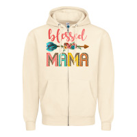 Sandshell blessed mama Zipper Hoodie - JahusDesignShop
