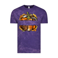 Cloud Purple Personalized Fall Pumpkin Vintage Tee - texasbilliewilder