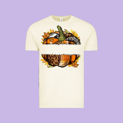 Personalized Fall Pumpkin Vintage Tee Designed By Texasbilliewilder