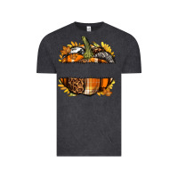 Vintage Black Personalized Fall Pumpkin Vintage Tee - texasbilliewilder