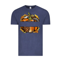 Vintage Denim Personalized Fall Pumpkin Vintage Tee - texasbilliewilder