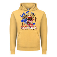 Vintage Mustard made in america Vintage Hoodie - texasbilliewilder