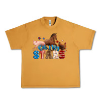 Peanut Butter Horse pig chicken with oh my stars Urban Heavy Tee - Neo Western