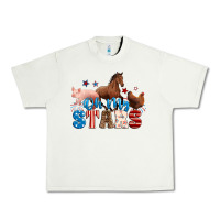 Pistachio Horse pig chicken with oh my stars Urban Heavy Tee - Neo Western