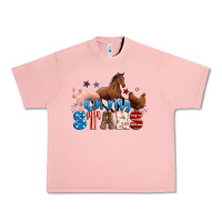 Salmon Horse pig chicken with oh my stars Urban Heavy Tee - Neo Western