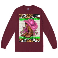 Burgundy cowgitl hat and roses Long Sleeve Tee - AdoDesignShop