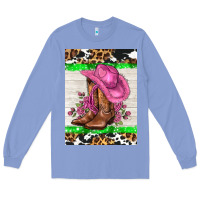 Colony Blue cowgitl hat and roses Long Sleeve Tee - AdoDesignShop