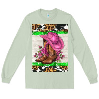 Matcha cowgitl hat and roses Long Sleeve Tee - AdoDesignShop