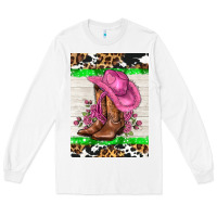 White cowgitl hat and roses Long Sleeve Tee - AdoDesignShop