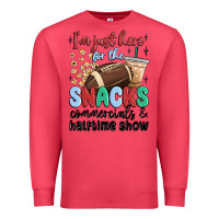 Cardinal im just here for the snacks commercials and  halftime show Premium Sweatshirt - MaliasSmallBusiness