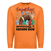 Carrot im just here for the snacks commercials and  halftime show Premium Sweatshirt - MaliasSmallBusiness