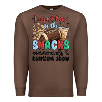 Chestnut im just here for the snacks commercials and  halftime show Premium Sweatshirt - MaliasSmallBusiness