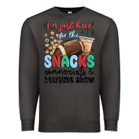 Smoke im just here for the snacks commercials and  halftime show Premium Sweatshirt - MaliasSmallBusiness