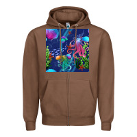 Chestnut undersea Zipper Hoodie - BundleAndBundleShop