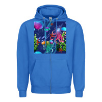True Royal undersea Zipper Hoodie - BundleAndBundleShop