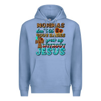 Colony Blue Mommas Don't Let Your Babies Grow  Up Without Jesus Premium Hoodie - BundleAndBundleShop