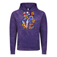 Cloud Purple love 4th of july with gnome Vintage Hoodie - texasbilliewilder