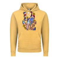 Vintage Mustard love 4th of july with gnome Vintage Hoodie - texasbilliewilder