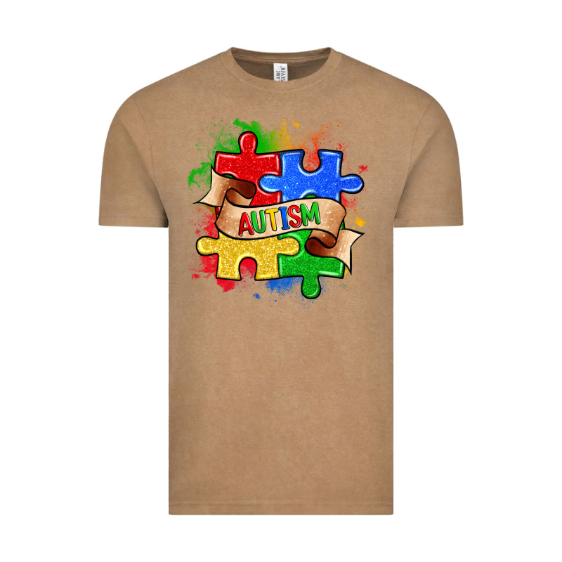 Autism Puzzle Pieces Vintage Tee by Zillion Design Studio | Teevron