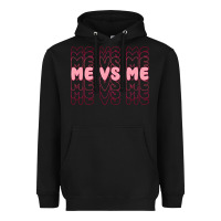 Black me vs me Heavyweight Hoodie - MaliasSmallBusiness