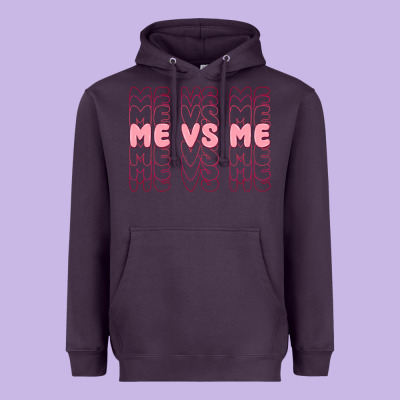 Me Vs Me Heavyweight Hoodie Designed By Maliassmallbusiness