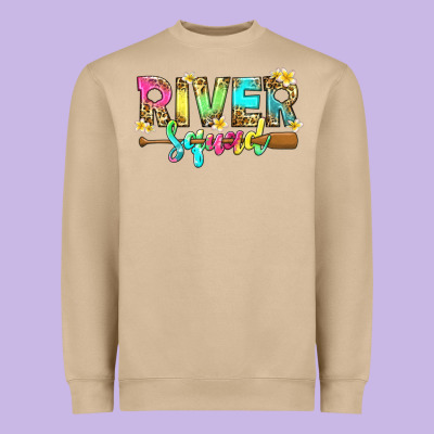 River Squad With Leopard Heavyweight Sweatshirt Designed By Texasbilliewilder