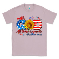 Lilac with god all things are possible usa Classic Tee - AdoDesignShop