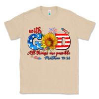 Mushroom with god all things are possible usa Classic Tee - AdoDesignShop