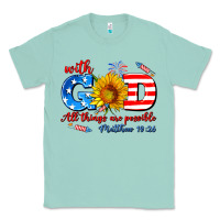 Seafoam with god all things are possible usa Classic Tee - AdoDesignShop