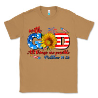 Toasted Coconut with god all things are possible usa Classic Tee - AdoDesignShop