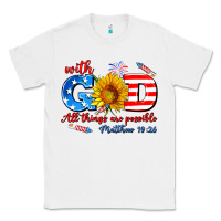 White with god all things are possible usa Classic Tee - AdoDesignShop