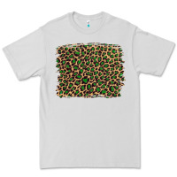 Dove Grey leopard with green glitter Premium Tee - Artiststas