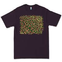 Plum leopard with green glitter Premium Tee - Artiststas