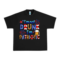 Black I'm not drunk I'm patriotic Urban Heavy Tee - Neo Western