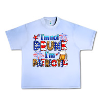 Grape Ice I'm not drunk I'm patriotic Urban Heavy Tee - Neo Western